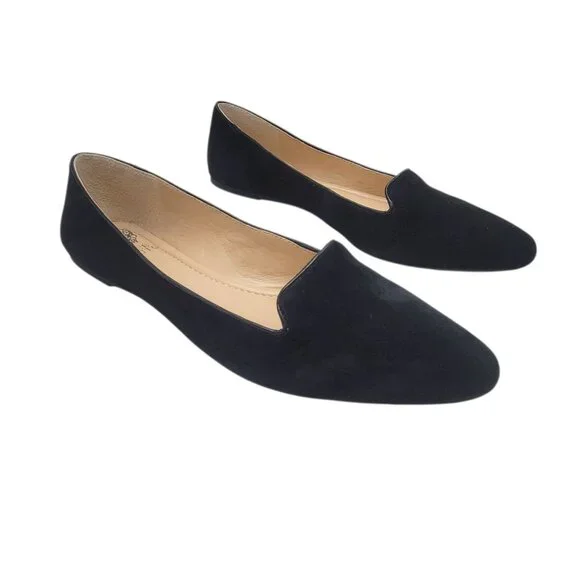 Vince Camuto Black Suede Womens Slip-On Loafers Shoes Size 9.5M VV Ramore - Picture 8 of 14